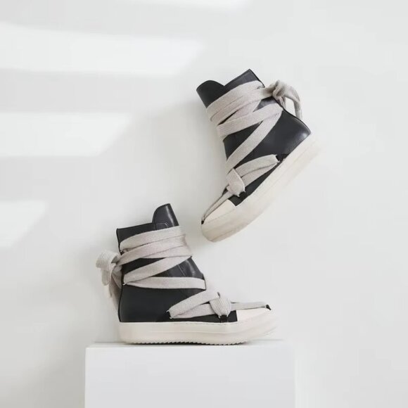 Men Woman Casual Lace-up Thick Soled Trendy Shoes,Street Motorcycle Sneakers - Picture 3 of 6